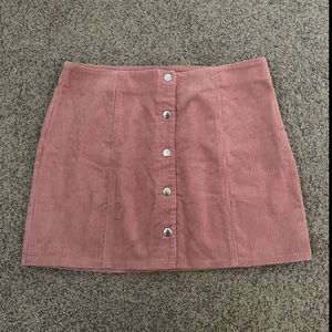 Button up skirt, high waisted